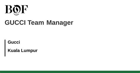 gucci team|Gucci team manager salary.